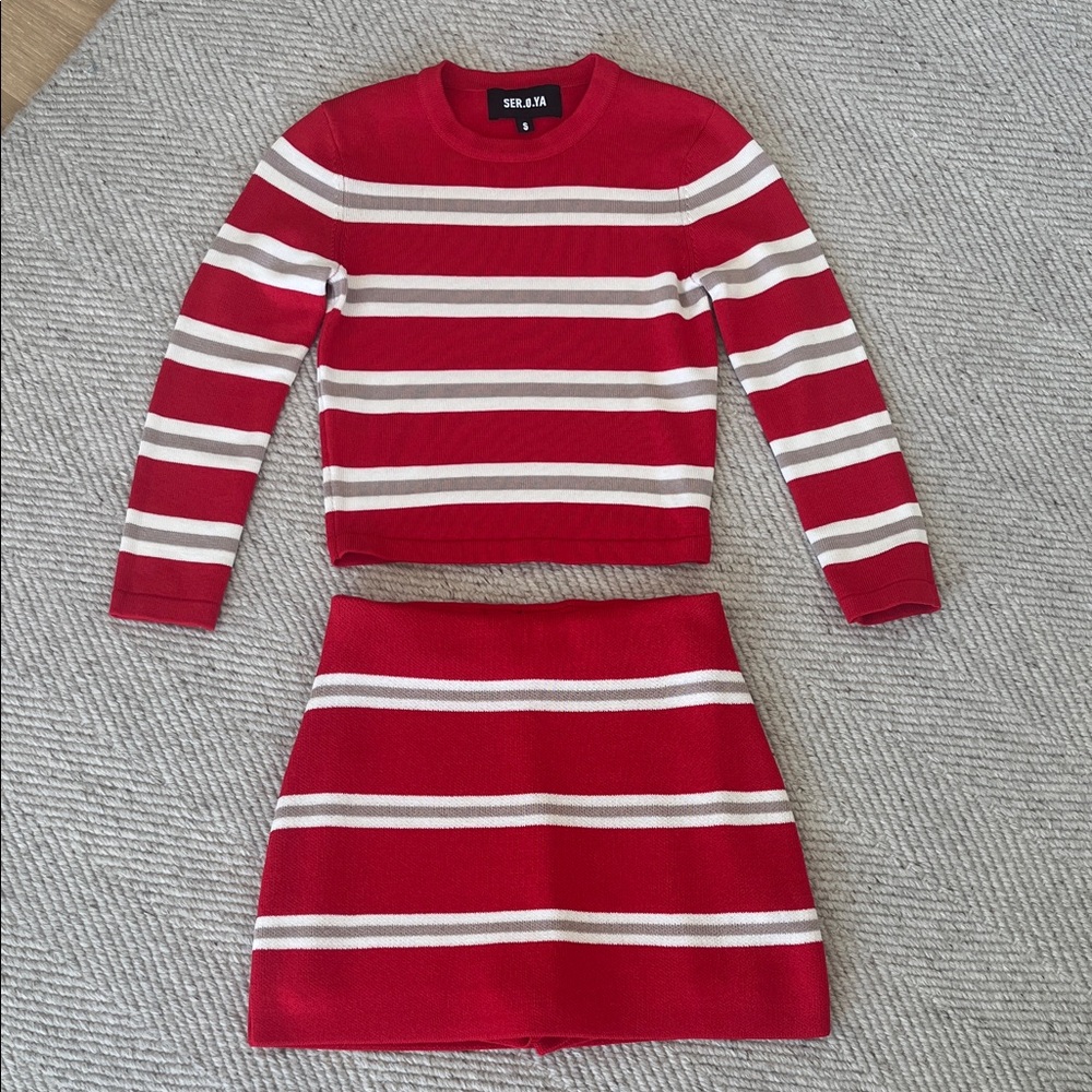 SER.O.YA Striped Knit Set